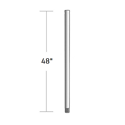 Minka Aire DR1548 - 48" Down Rod with Wire and Connector for F738/739L Only