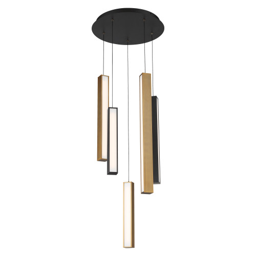 Modern Forms MDF-PD-64805R Chaos 5 Light Round Pendant