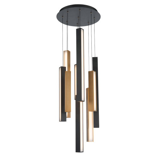 Modern Forms MDF-PD-64809R Chaos 9 Light Round Pendant