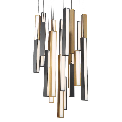 Modern Forms MDF-PD-64821R Chaos 21 Light Round Pendant