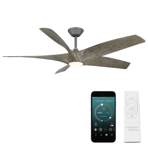 Modern Forms MDF-FR-W2401-62 Zephyr 5 5-Blade Smart Ceiling Fan