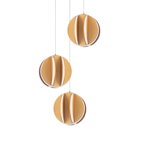 Modern Forms MDF-PD-36203R Carillion 3 Light LED Pendant