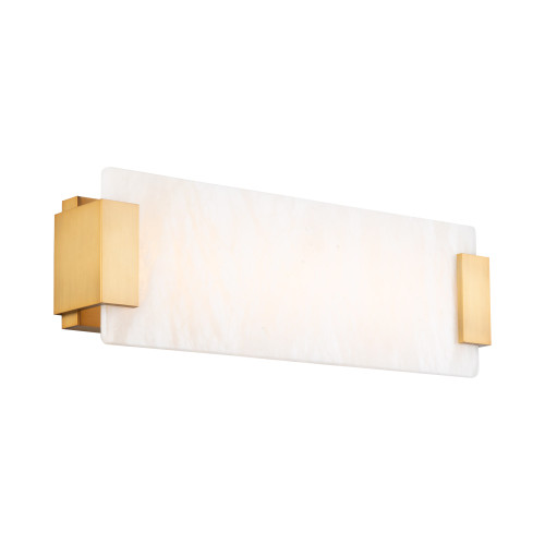 Modern Forms MDF-WS-60018 Quarry LED Alabaster Bathroom Vanity or Wall Light