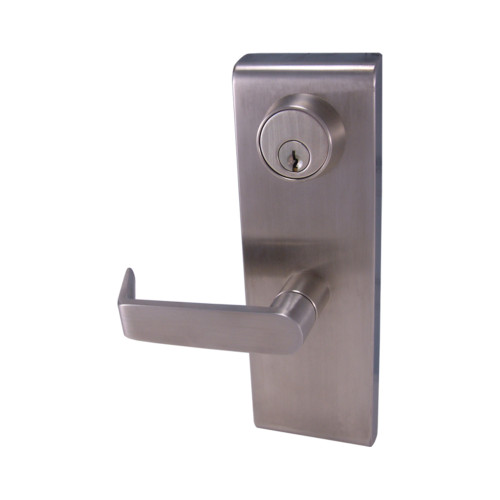 Design Hardware LE08 Entry Function Exit Trim for the 1000R, 2000R Exit Devices, Flat Lever Design with Escutcheon