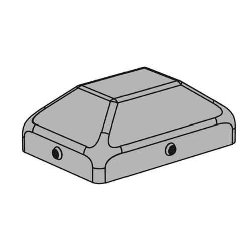 LCN Protective Bollard Post Cap - UV-Resistant ABS Plastic Replacement Component