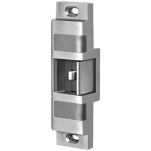 Von Duprin 6111 Electric Strike for Rim Exit Devices, Satin Stainless Steel finish (630), front three-quarter view