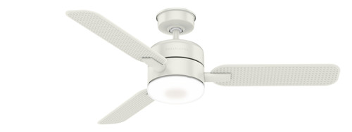 Casablanca 54" Paume Damp Rated Ceiling Fan with LED Light Kit and Wall Control