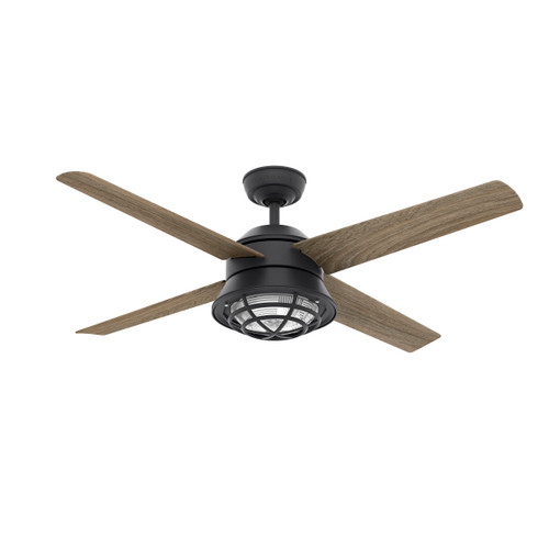 Casablanca 54" Seafarer Damp Rated Ceiling Fan with LED Light Kit and Wall Control