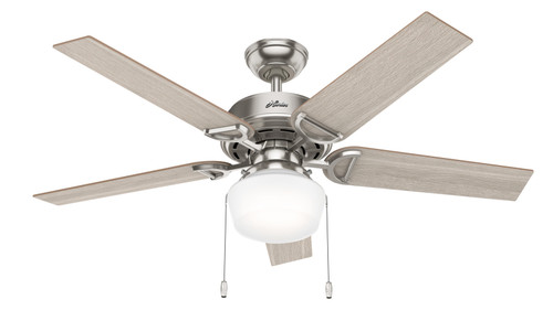 Hunter 52" 5 Blade Viola Ceiling Fan with LED Light Kit and Pull Chain