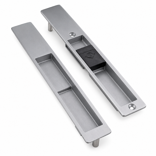 Adams Rite 4189 Flush Lockset with MS1847 Deadlock for Sliding Doors