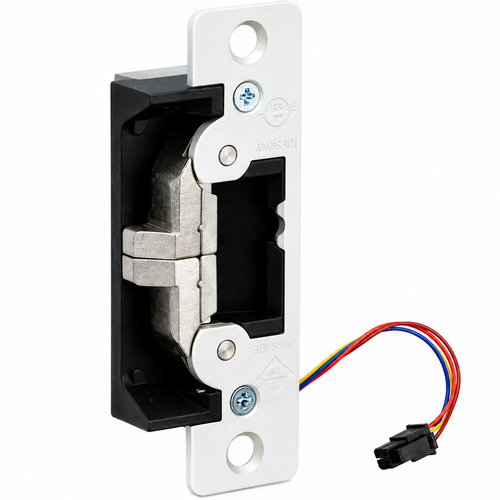 Adams Rite 7410 Ultraline Electric Strike for Wood Jamb with 7-15/16" Flat Faceplate and Field Selectable Fail-Safe/Fail-Secure Operation