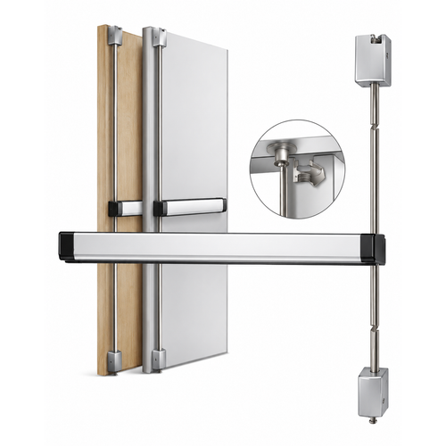 Adams Rite 3900 Series Fire-Rated Concealed Vertical Rod Exit Device with 1-1/2 Hour Rating