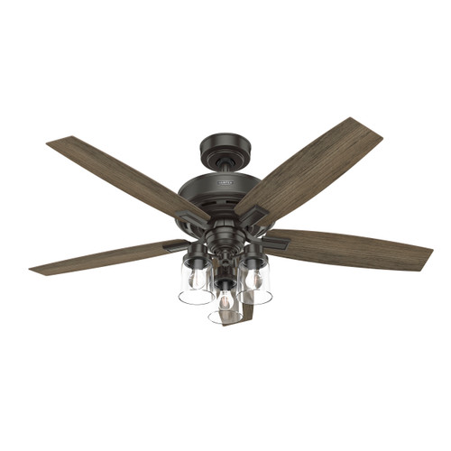 Hunter 52" 5 Blade Wi-Fi Ananova Ceiling Fan with LED Light Kit and Handheld Remote