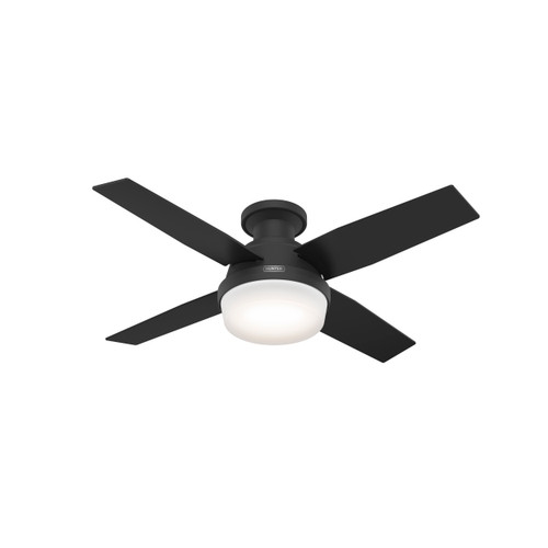 Hunter 44" 4 Blade Dempsey Low Profile Ceiling Fan with LED Light Kit and Handheld Remote