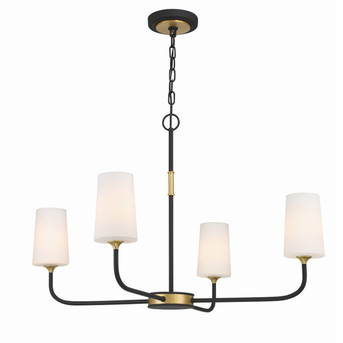 Crystorama NIL-70015 Niles 4 Light Chandelier