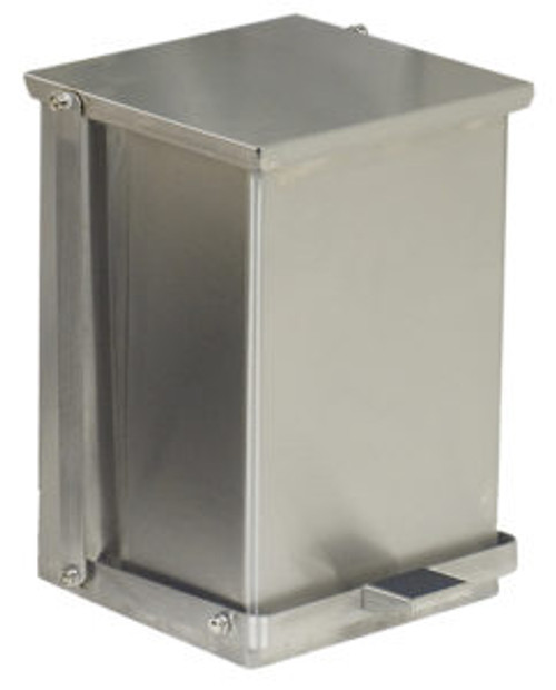 Bobrick B-220816 Waste Receptacle, Heavy-duty, Floor-Standing, Foot Operated, 8-gal.