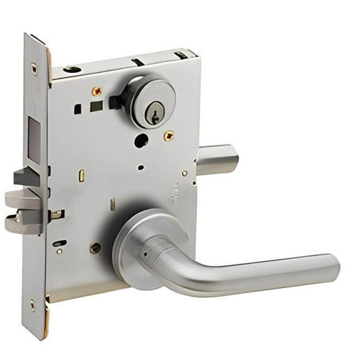 Schlage L9465 - 02 Lever Closet/Storeroom Mortise Lock - Grade 1 Deadbolt Function Single Cylinder Keyed Lever Lock