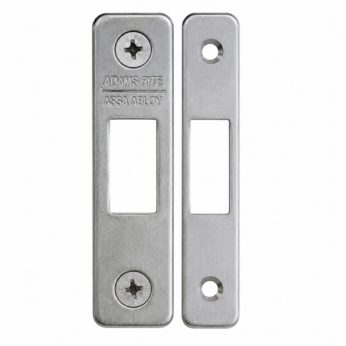 Adams Rite MS4804 Reinforcing Strike with 1/16" x 3/4" x 3-3/8" Faceplate in Satin Stainless Steel