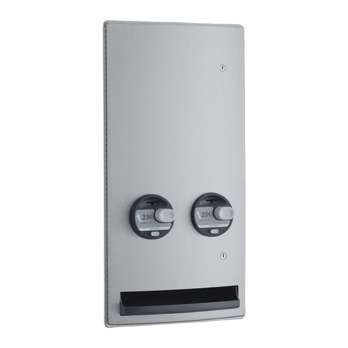 Bobrick B-4706 25 Recessed Push-Button Napkin/Tampon Vendor