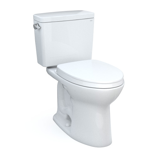 TOTO MS776124CSG#01 Drake Two-Piece Elongated 1.6 GPF TORNADO FLUSH Toilet with CEFIONTECT and SoftClose Seat WASHLET+ Ready