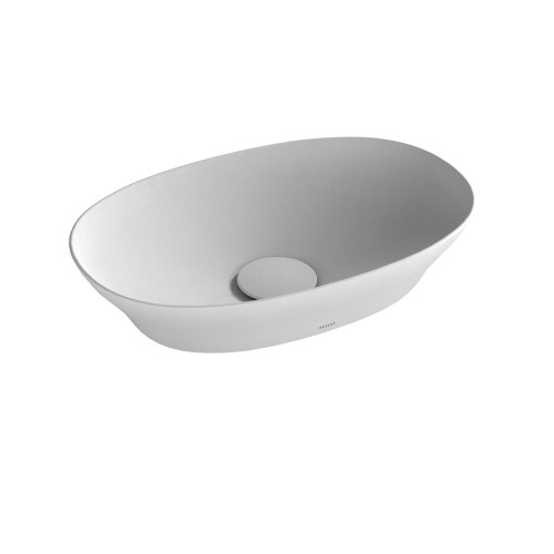 TOTO LT473MT#CMW Kiwami Oval 16 Inch Vessel Bathroom Sink with CEFIONTECT CLEAN MATTE