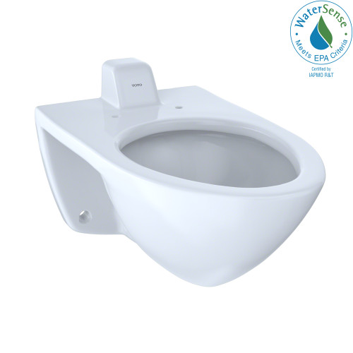 TOTO CT708UV#01 Elongated Wall-Mounted Flushometer Toilet Bowl with Back Spud