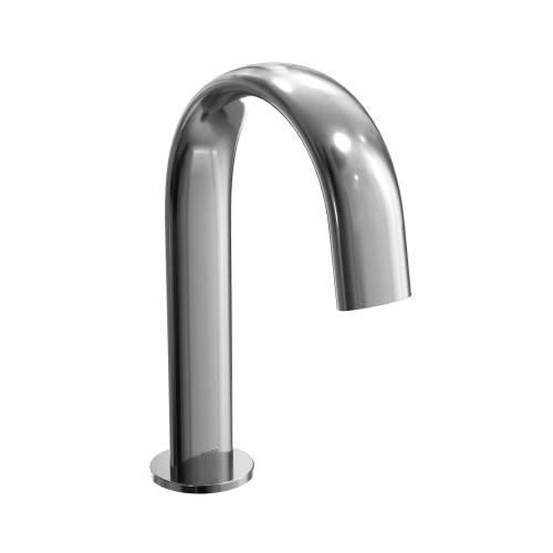 TOTO T24S51AM#CP Gooseneck AC Powered 0.5 GPM Touchless Bathroom Faucet with Mixing Valve 10 Second On-Demand Flow - T24S51AM