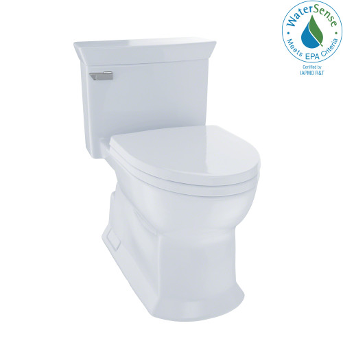 TOTO MS964214CEFG Eco Soir√©e One Piece Elongated 1.28 GPF Universal Height Skirted Toilet with CEFIONTECT