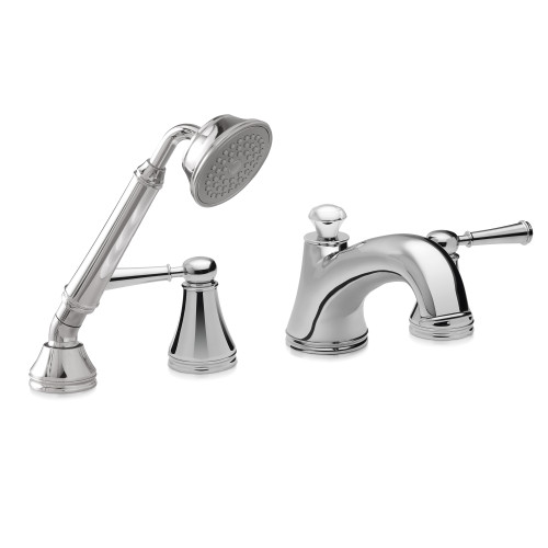 TOTO TB220S1 Vivian Two Handle Deck-Mount Roman Tub Filler Trim with Hand Shower - TB220S1