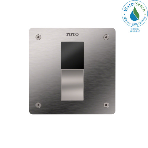 TOTO TET3UB32#SS ECOPOWER Touchless 1.0 GPF High-Efficiency Concealed Toilet Flushometer Valve for Top Spud with 4 x 4 Cover Plate Stainless Steel