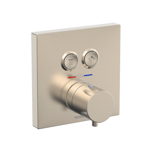 TOTO TBV02406U Square Thermostatic Mixing Valve with 2-Function Shower Trim - TBV02406U