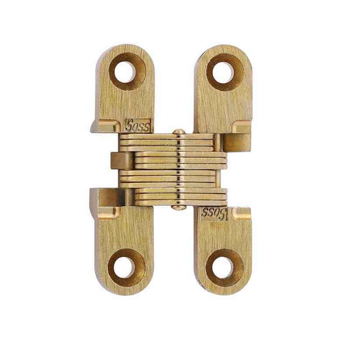 SOSS 101 Series Invisible Hinge, 1-11/16" Size, Zinc & Steel Construction for 1/2"-3/4" Thick Doors