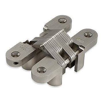 SOSS 205 Invisible Hinge 2-3/8" Metal Door Application, Satin Chrome