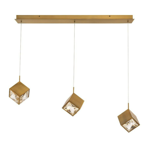 WAC Lighting PD-29303L Ice Cube 3-Light Linear Multi-Light LED Pendant