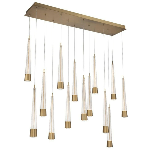 WAC Lighting PD-59414L Quill 14-Light Linear Multi-Light LED Pendant