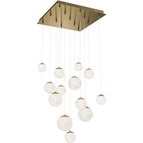 Modern Forms PD-34413S Pisces 13 Light 20" Multi-Light Pendant Ceiling Light