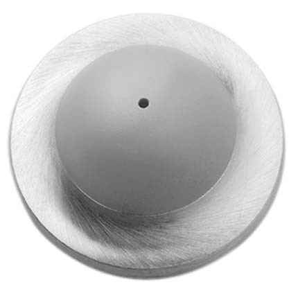 Rockwood 400 Convex Solid Cast Wall Stop, 1" Projection, 2-7/16" Diameter, Plastic Toggle Fastener