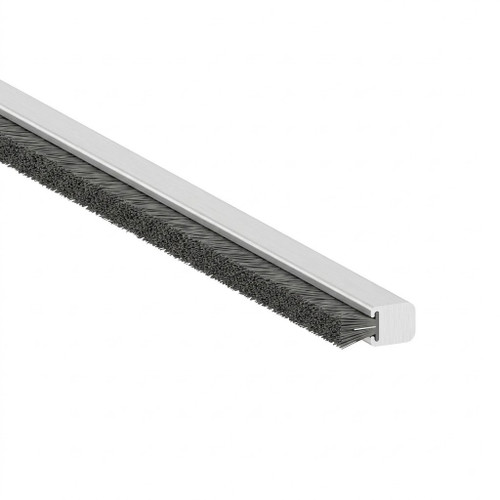 Zero 34 75' Black Pile Brush Seal with Pressure Sensitive Adhesive