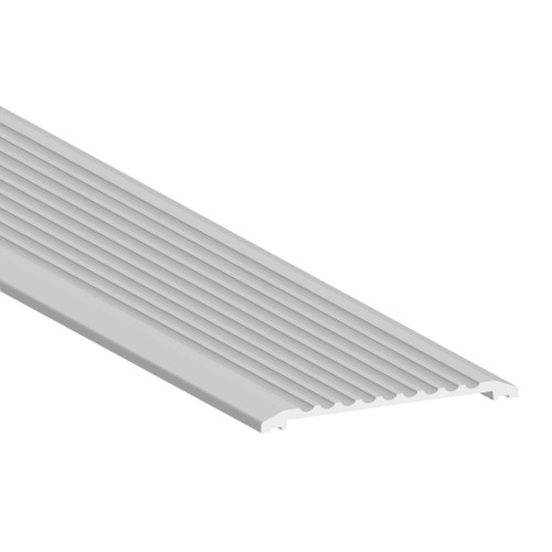 Zero 657A 7" x 1/2" Saddle Threshold with 223 MSLA-10 Anchor Aluminum Finish