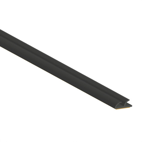 Zero 8042S Black Double Fin Silicone Self-Adhesive Weatherstripping