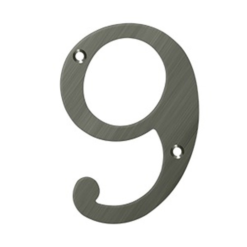 Deltana RN4 4" Numbers, Solid Brass