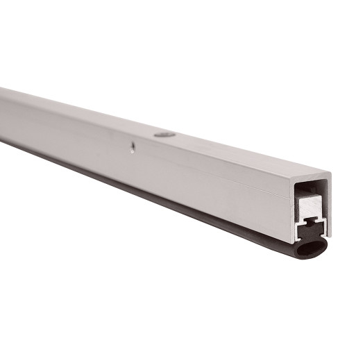 Zero 770AA adjustable head and jamb gasketing, clear anodized aluminum body with neoprene insert, shown in profile view