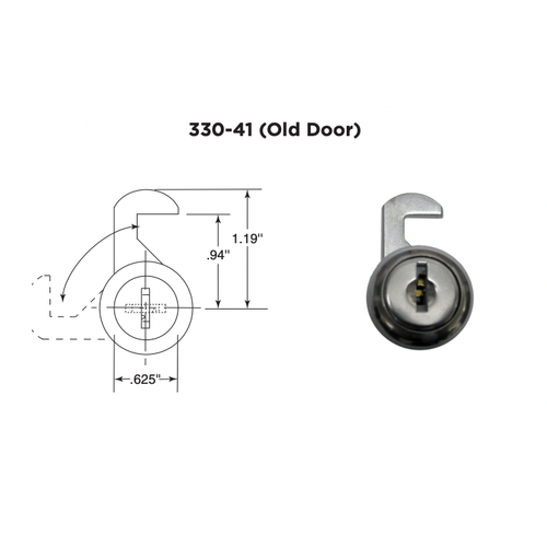 Bobrick B-330-41 Lock & Key
