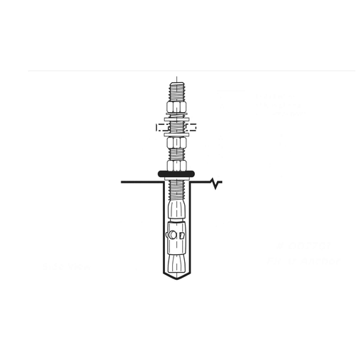 Bobrick B-1002701 Floor Anchor, 1080