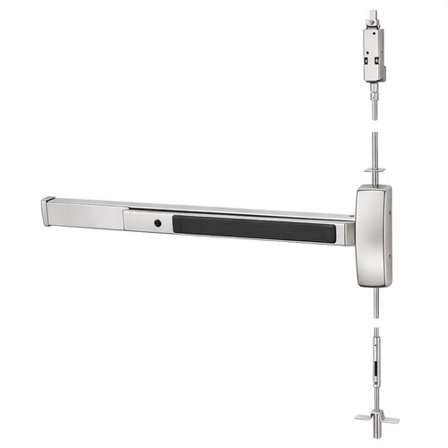 Sargent AD8674 Fail Secure Electrified Concealed Vertical Rod Exit Device with Wide Stile Design