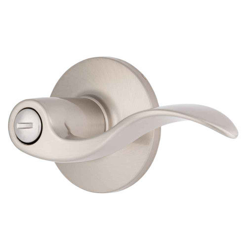 Brinks Raleigh Series Privacy Transitional Wave Lever and Round Rose with 4 Way Adjustable Latch and Round Corner Full Lip Strike