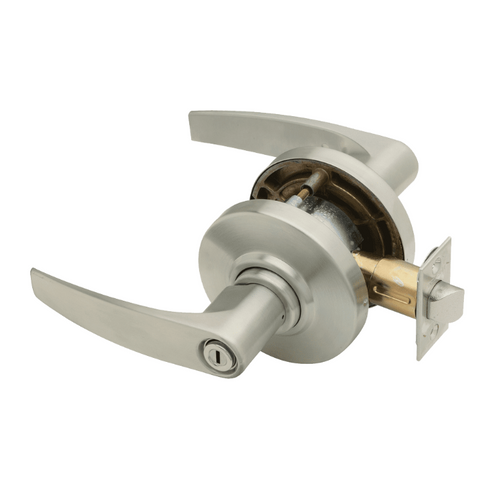 Schlage AL40 - Grade 2 Bath/Bedroom Privacy Cylindrical Lock, Non-Keyed, Satin Nickel Finish, Non-handed