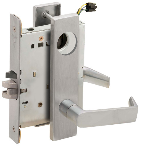 Schlage L9090EL - Electrified Mortise Lock - Grade 1, Fail Safe, Outside Lever EL, No Cylinder Override, Request to Exit