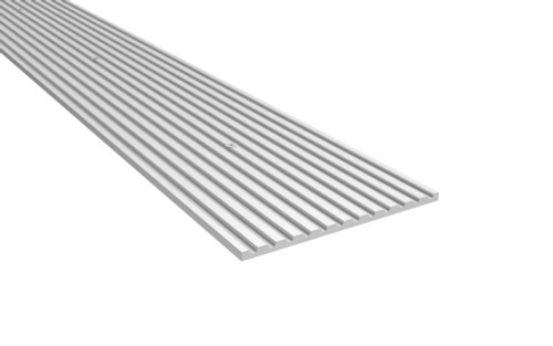 Pemko 193 Series Floor Plate with Safety Tread - 6-1/8" Wide Commercial Threshold