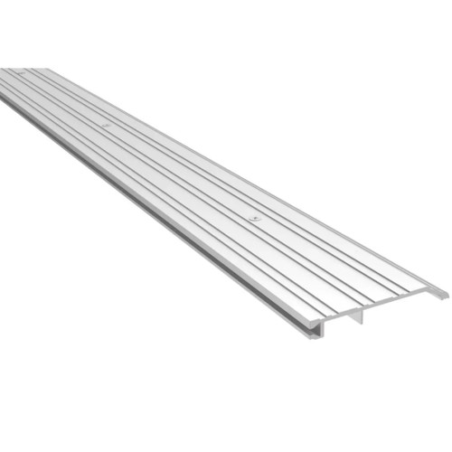 Pemko 254 Series Half Saddle Threshold 4" Width 1/2" Height Fire Rated - Mill Finish Aluminum, angled product view